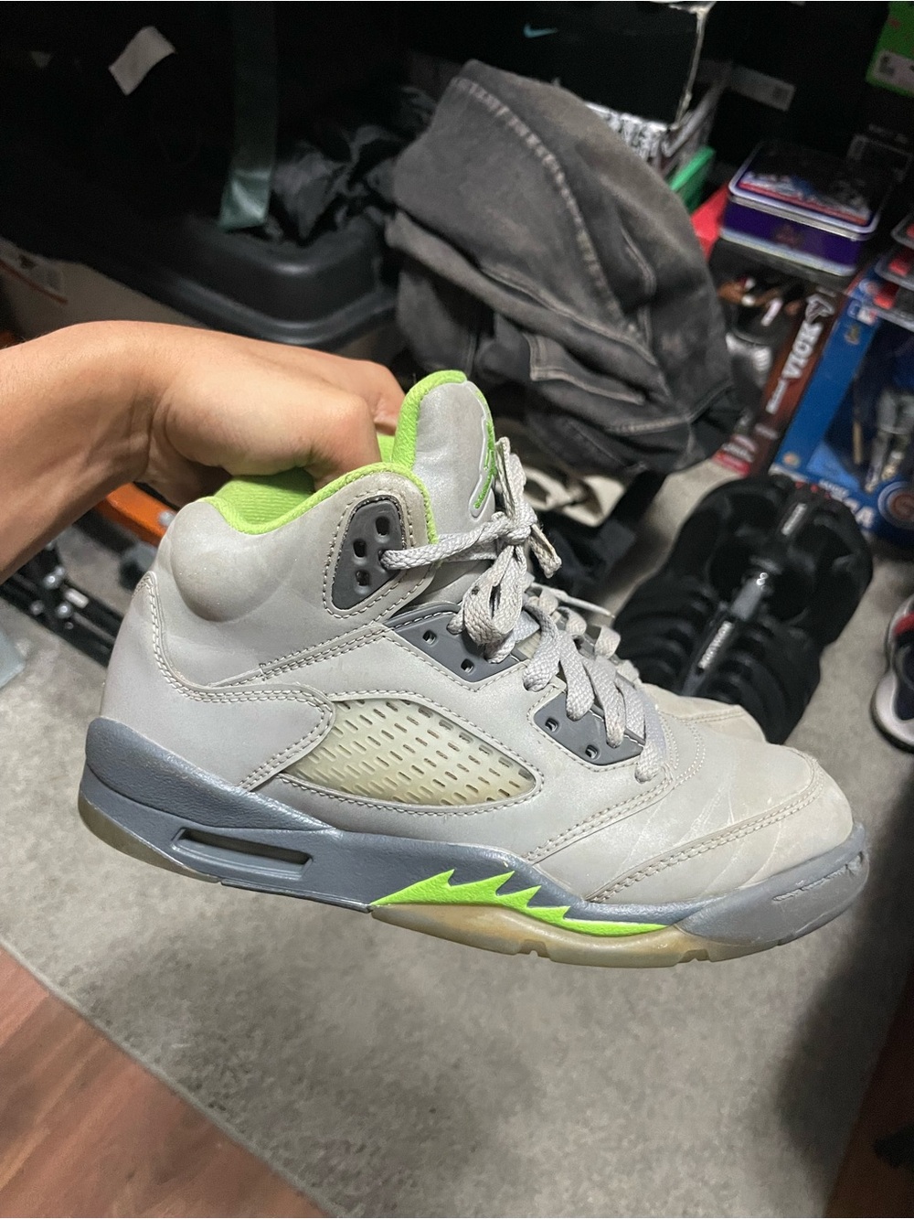 Air Jordan 5 Retro GS "Green Bean" Size 5Y